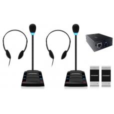 SX-401/2. Устройство переговорное клиент-кассир, дуплексное, с записью переговоров. STELBERRY