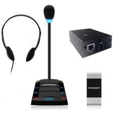 SX-411/1. Устройство переговорное клиент-кассир, дуплексное, с записью переговоров. STELBERRY