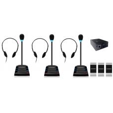 SX-401/3. Устройство переговорное клиент-кассир, дуплексное, с записью переговоров. STELBERRY