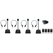 SX-401/4. Устройство переговорное клиент-кассир, дуплексное, с записью переговоров. STELBERRY